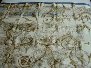 Prompt decision Pierre Barman Large Format Silk Scarf Approximately 96 x 96cm