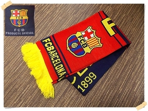 [FCB] Beauty FC Barcelona Scarf Muffler Acrylic 100% Size 156 × 20
