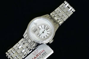 Price 440,000 yen New unused MARVIN Marvin Diamond Besel Diamond Dial Ladies Watch Luxury Women's Watch Quartz
