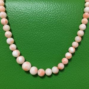 *SV coral coral 4.6-9.9mm necklace