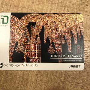 Io Card Tokyo Milenario horizontal photo 2001-2002JR East Japan has been used