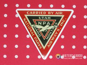 ▽ ▼ 33080-EXHS ▼ ▽ [NOSTALGIC-STICKER * Airline] National Parks Airways Inc.