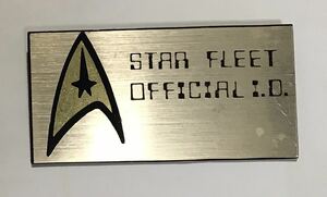 STAR FLEET OFFICIAL I.D. Badge Star Trek