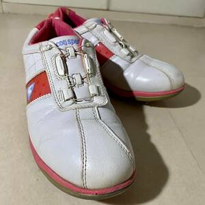LE CoQ Sportif Lecock Golf Shoes BOA System Heel Dial Pink [23.5] Difficult
