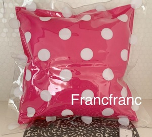 80 % OFF New Price 5000 yen Francfranc FRANCFRANC Dot pattern Vinyl cushion cover 45cm x 45cm Beach pool outdoor is possible