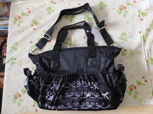 Price 15,000 yen ☆ With new tags Jilstu Art New York Mothers Bag Black 2 Way Shoulder Bag Pouch