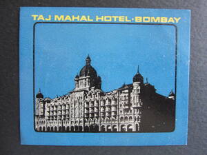 Hotel Label ■ Taj Mahal Hotel ■ Bombay ■ Mumbai