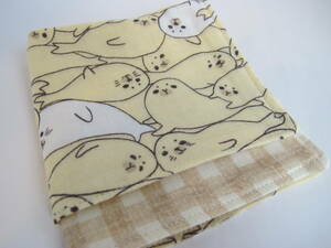 22 × 22 ■ Handmade ■ Quartet Gauze handkerchief seal ① Admission / admission / childbirth