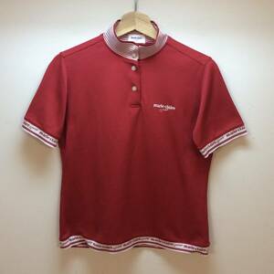 Maricrail/SPORT Switching logo embroidery stand color type polo shirt/border