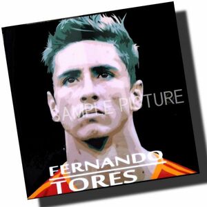 Fernando Torres Design 3 Spanish National Team Overseas Soccer Art Panel Wooden Wall Pop Art Poster