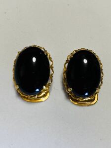 Black coral? onyx? Warrior carving, new earrings