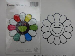 Prompt decision ♪ New ♪ Takashi Murakami Flower Kaikikikikikikiki Flower Multicolor STARS Exhibition Sticker Plump Seal Starter Seal ♪ Yuzu Billy Irish