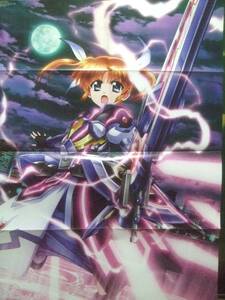 Magical Girl Lyrical Nanoha Reflection Code Geass Lelouch Poster Monthly New Type September 2017 issue appendix
