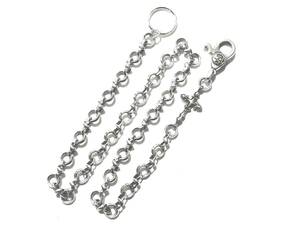 ☆ Weight 106.2g Genuine genuine 291295 = HOMME (Custom Culture) Long Edge Link Silver Wallet Chain Silver 925 ☆