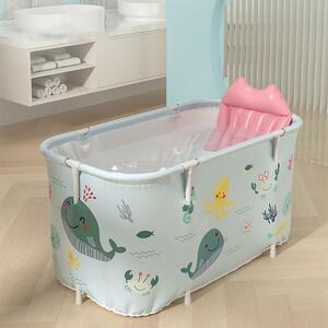 Folding bathtub Portable non -inflatable outdoor bathtub for home bathtub for adults and children