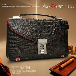 ◆ Special limited SALE deficit price 3851 yen start ◆ New ◆ New ◆ 3 large amounts ◆ Large price cut ◆ Luxury cowhide real crocodile type push! Mini -Seikand bag with back wall