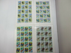 Stamp Insect Series 1st Series 1 2 Seat 5th Seat 2 Sheets (1 sheet 60 yen x 20 pieces) Total 4 Sheets Unused K-200