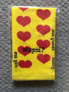 Popular ☆ XJAPAN ☆ Hide ☆ Yellow Heart Hand Towel ☆ New unopened