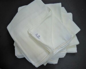 T20-63 Omikenshi Senshu 160 Momme Organic Cotton Face Towel 60 White White White Collective Japanese Eco Gauze Towel Social Contribution SDGs