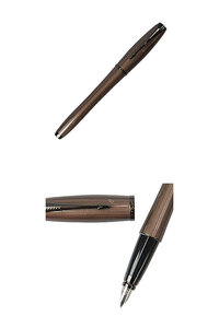 Parker Parker Urban Premium Metallic Brown BT Fountain Pen Pen Tip F (Similar) Brown