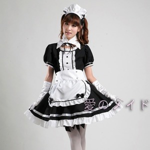 Gothic Lololita Girly Punk Gothic Maid Cosplay One Piece Dress Large Size Cute Sexy Frill