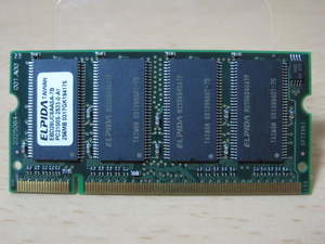☆ ★ Junk PC Parts ★ ☆ ELPIDA DDR-266 PC-2100 256MB 200 PIN/★ ELPIDA double-sided chip