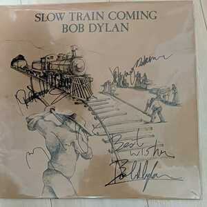 Bob Dylan Autograph Precious Record LP Die Straits Mark Knopfler