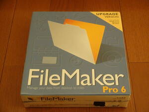 ■ New unopened FILEMAKER PRO 6 Japanese version for Windows Upver Genuine Package