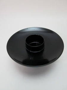 IG02099 [Old Black Painted Cup Box Box No ③] Inspection) Sake ware lacquer fixture Japanese tea kaiseki kaiseki hospitality visit to tool tools