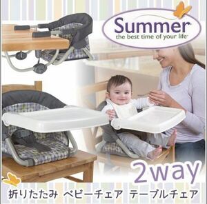 Used baby chair table SUMMER INFANT Cold Folding Summer Infant Secure Table With Roachea Table