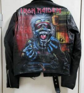 Vintage Iron Maiden Airbrush Rider's Jacket