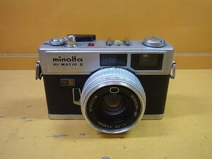 ◎ B/998 ● Minolta MINOLTA ☆ Film Range Finder Camera ☆ Hi-Matic E ☆ Operation unknown ☆ Junk