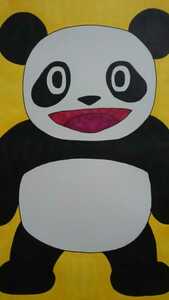 B5 size original hand -painted illustration smile Panda -kun