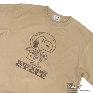 ● ○ ● Kinashi Cycle Snoopy Collaboration T -shirt Sand Khaki S size ● ○ ●