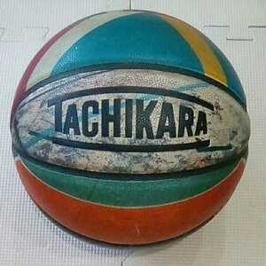 使用品「TACHIKARA GAME'S LINE」バスケットボール 7号 合成皮革製 タチカラ ゲームズ ライン 人工皮革製 (検) molten MIKASA SPALDING