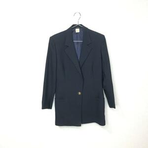 ★ GIANNI VERSACE Jeanni Versace ★ Ladies decoration button lion tailored jacket Total back navy 40 tube: B: 05