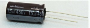Electrolytic capacitor 450V 15μF 105 ° C 1 piece (450V 15UF)