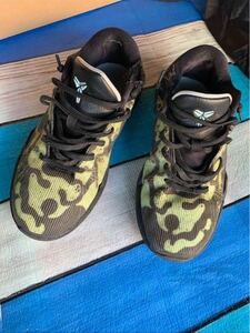 NIKE Nike Bash Cobbie Geki Rare Limited Rare Basketball Shoes Sneakers Sneakers Shoes Green KOBE Shoes Army camouflage
