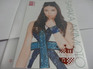 AKB48 Cafe &amp; Shop Live Photo Poster Namba 9th Akimoto Saika