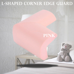 Free shipping L -shaped corner guard for the angle of the same color 4 pieces (pink)