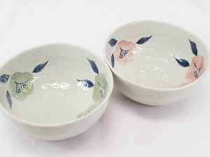 Tachibana Naka Bowl 2 Customer Set Flower Pattern Yoshiwa Tableware Life Miscellaneous Goods EI-5