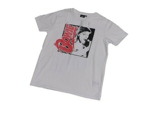[New] THE DAVID BOWIE COLLECTION T -shirt Short Sleeve [M] White ◆ Vintage Concert TEES David Boy Rock Band WEGO