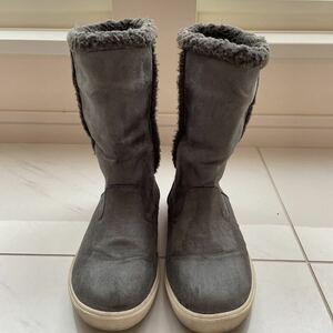 Mouton Boots Kids Girls 23.0 Women's list price about 5500 yen Gray Also for twin coordination