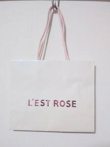 L'est Rose Lest Rose Restrose Shopper Shopping Back Shop Back Paper Bag