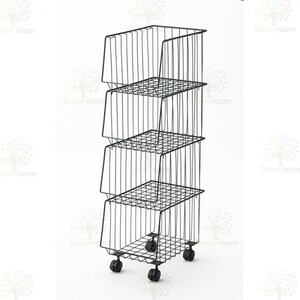Stacking Wagon 4D [Black] Steel (powdered paint)