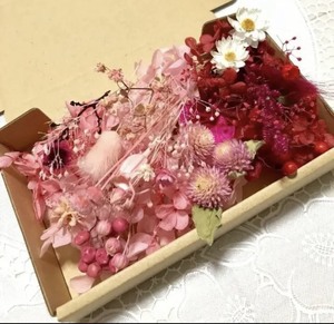 Small Sennichi Red and Flower Kanzashi * Assorted flower materials