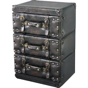 Chest 3D [Dark Brown] Synthetic leather MDF
