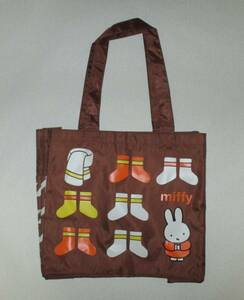 Miffy MIFFY Tote Bag Eco Bag Shopping Bag Dick Bluna Pan Nylon Brown Large -selling