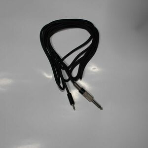 Monaural standard plug (metal, black belt) -Mini plug (black) cable 3.6m
