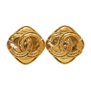 Beauty Chanel Vintage 94P Gold Earring Coco Mark Accessories 0030 CHANEL